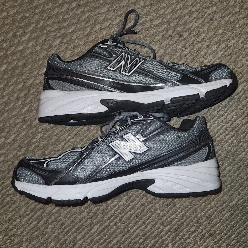 New Balance Gray and Black Sneakers